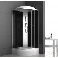 Душевая кабина ODA-8401P с средним поддоном 80х80 см тонированное стекло